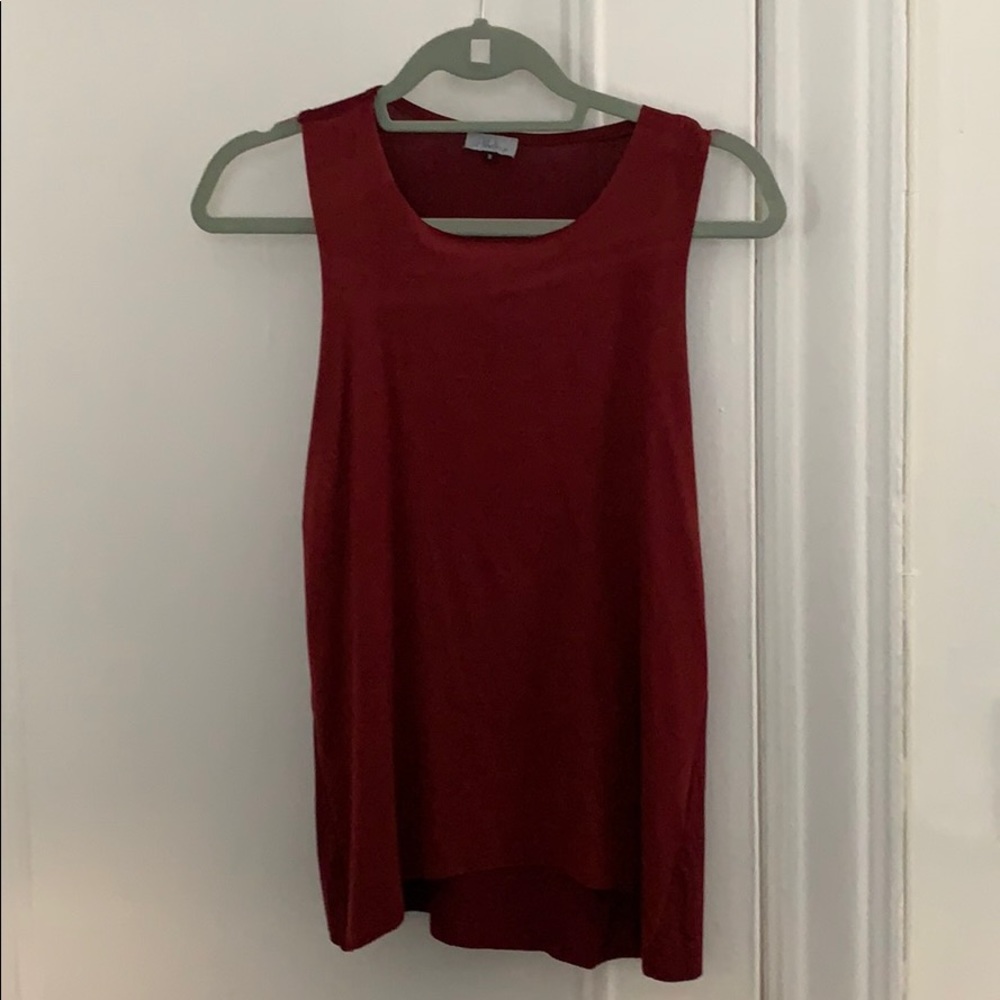 Dark Red Abbeline Tank Top